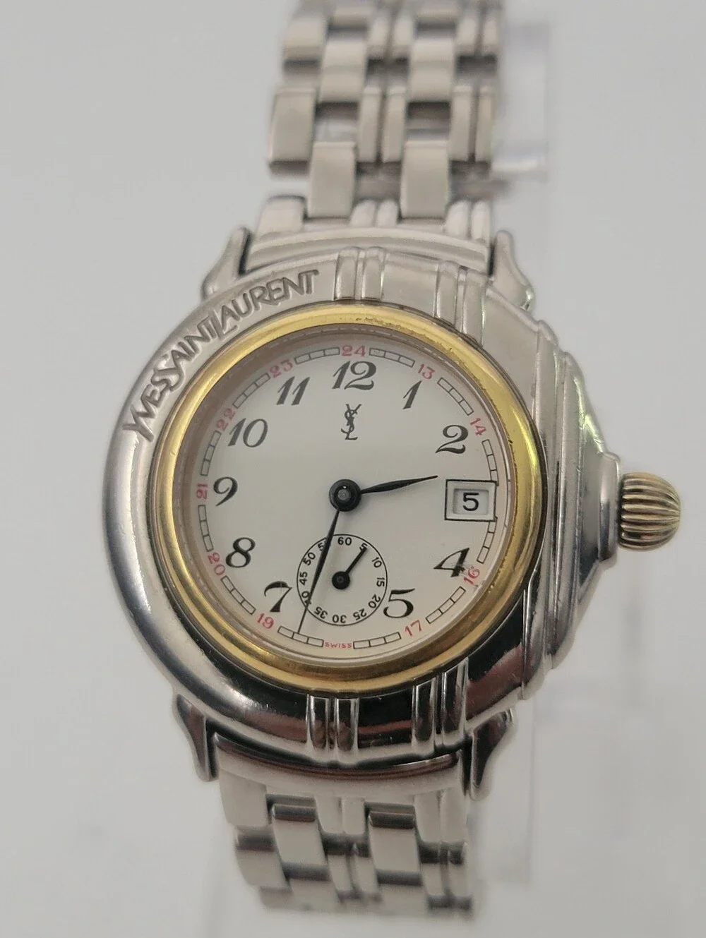 Yves Saint Laurent B02- 00326 Women's Two-Tone Swiss Quartz Watch